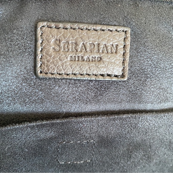 Serapian brown Leather Document laptop Case - Picture 11 of 12
